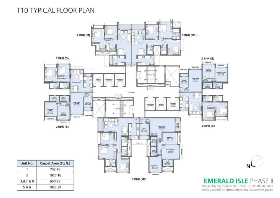 Tower 10 Floor Plan - Emerald Isle