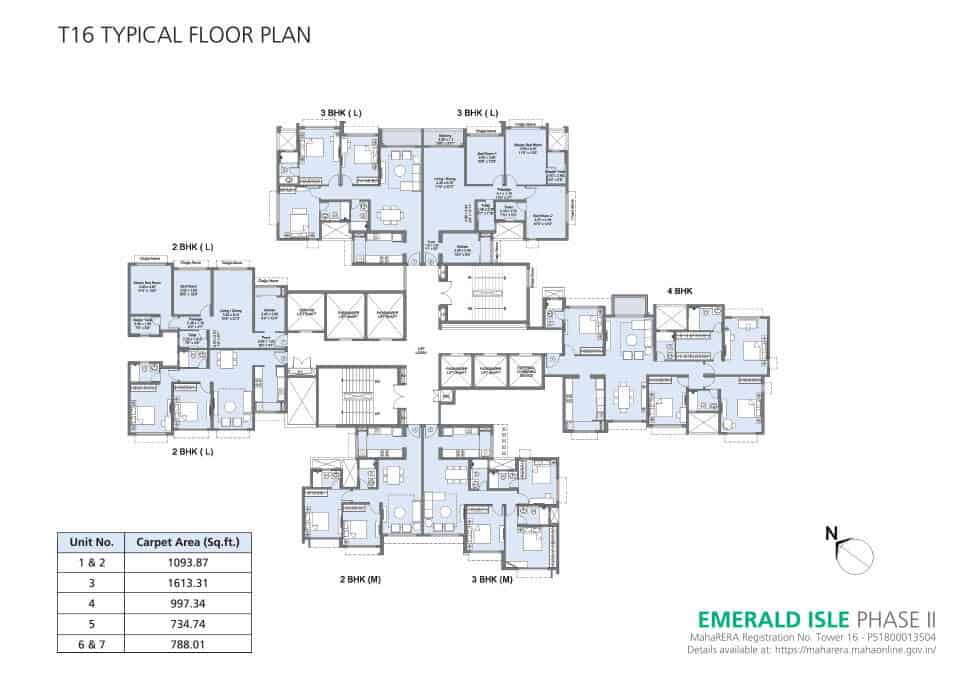 Tower 16 Floor Plan - Emerald Isle