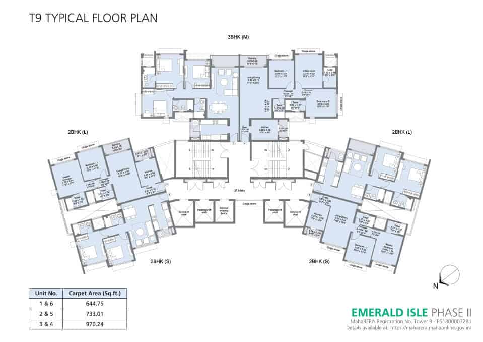 Tower 9 Floor Plan - Emerald Isle