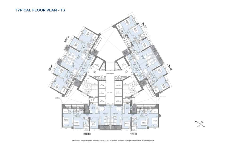 T3 Typical Floor Plan - Crescent Bay