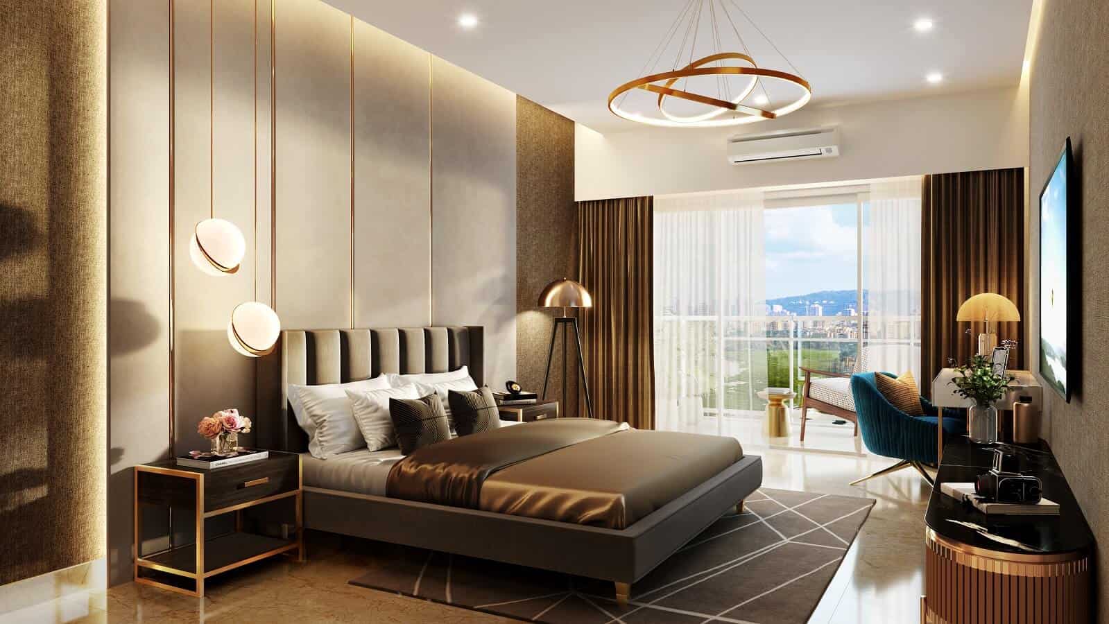 L&T Realty Elixir Reserve 3 Bhk Luxury Flat Master Bedroom