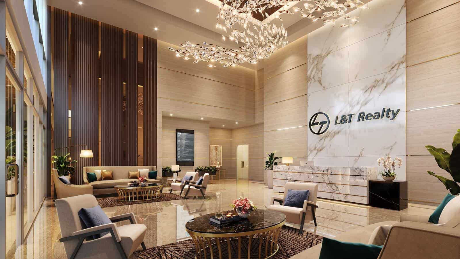 Luxury Flats In Powai - L&T Realty Elixir Reserve Entrance Lobby