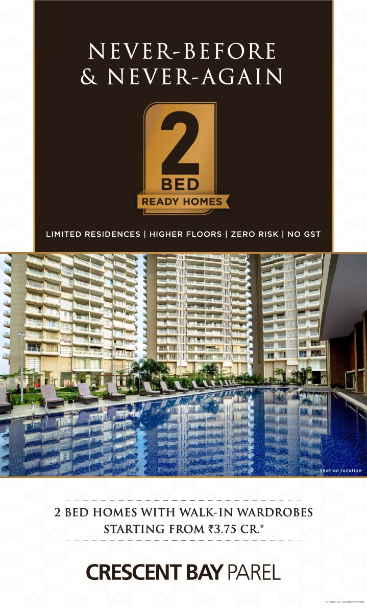 L&T Realty Crescent Bay 2, 3 & 4 BHK Luxury Flats in Parel